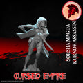 Tabletop Gaming Miniature - Kurnor Assassin Sorsha Magda - Unpainted