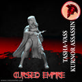 Tabletop Gaming Miniature - Kurnor Assassin Tasha-Vass - Unpainted