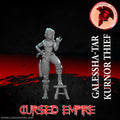 Tabletop Gaming Miniature - Kurnor Thief Galessha-Tar - Unpainted