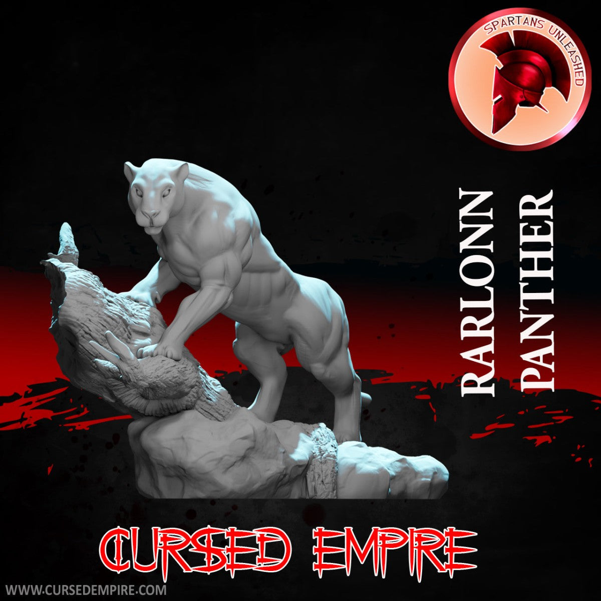 Tabletop Gaming Miniature - Rarlonn Panther - Unpainted