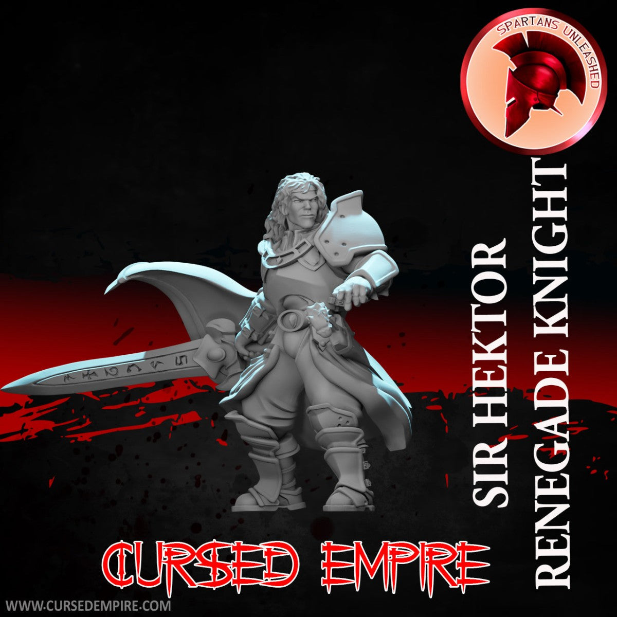 Tabletop Gaming Miniature - Renegade Knight Sir Hektor - Unpainted