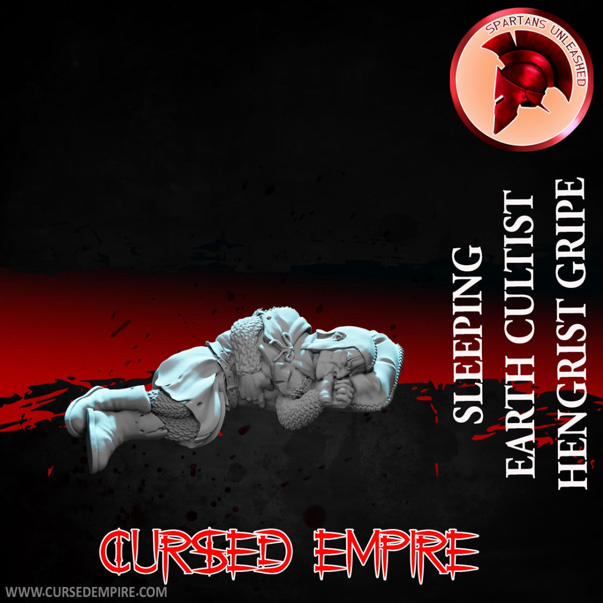 Tabletop Gaming Miniature - Sleeping Earth Cultist Hengrist Gripe - Unpainted