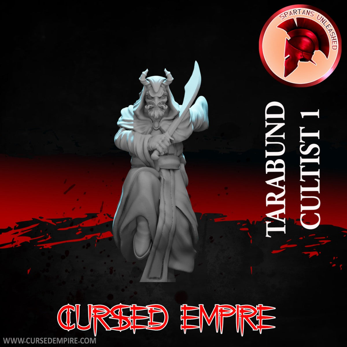 Tabletop Gaming Miniature - Tarabund Cultist 1 - Unpainted