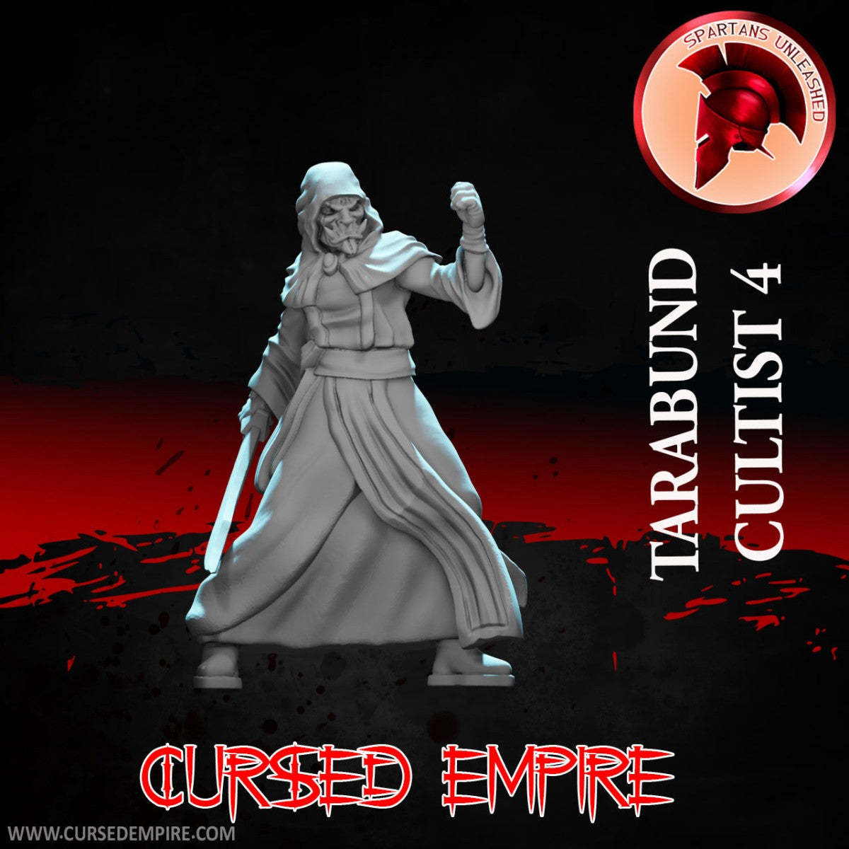 Tabletop Gaming Miniature - Tarabund Cultist 4 - Unpainted