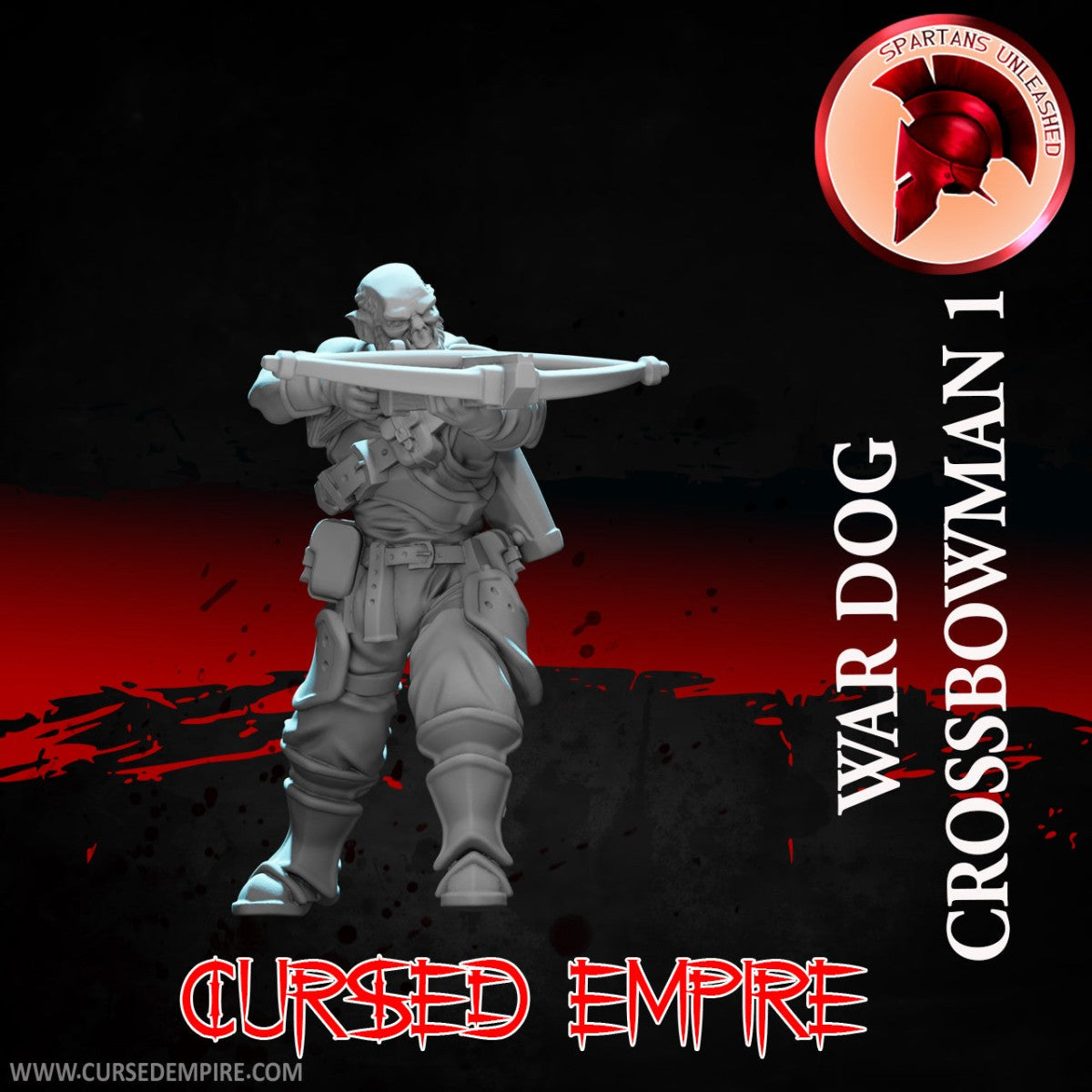Tabletop Gaming Miniature - War Dog Crossbowman 1 - Unpainted