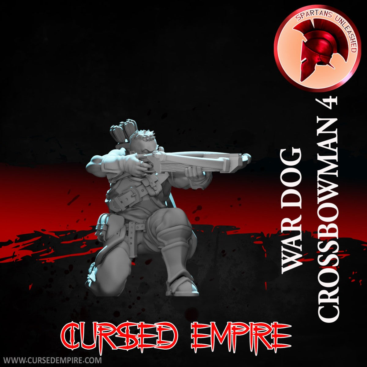 Tabletop Gaming Miniature - War Dog Crossbowman 4 - Unpainted