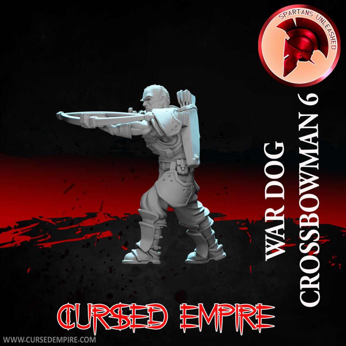 Tabletop Gaming Miniature - War Dog Crossbowman 6 - Unpainted