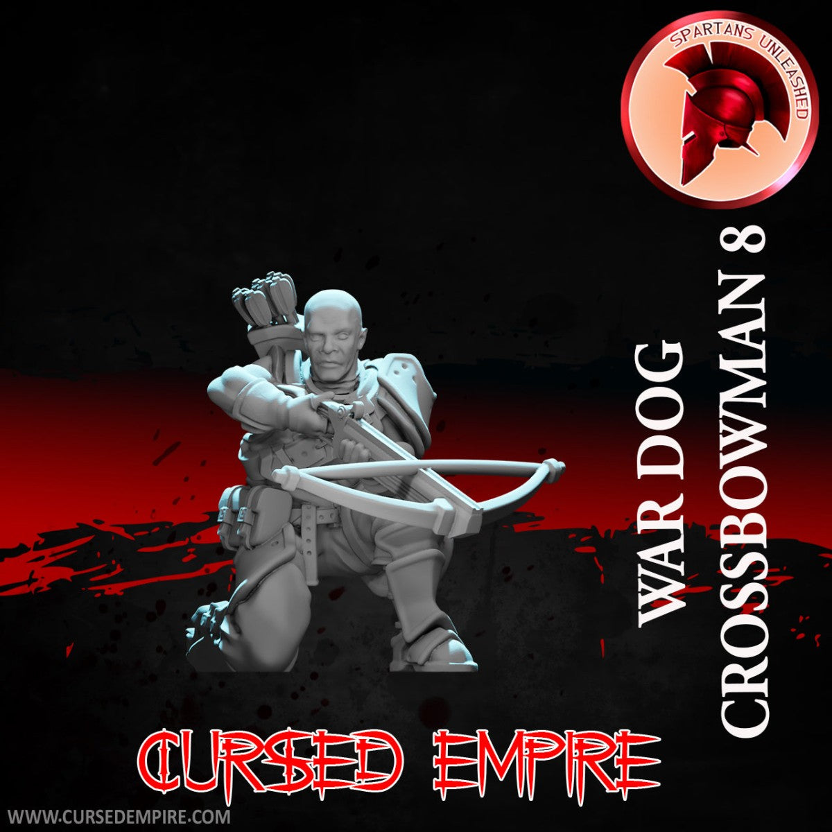Tabletop Gaming Miniature - War Dog Crossbowman 8 - Unpainted