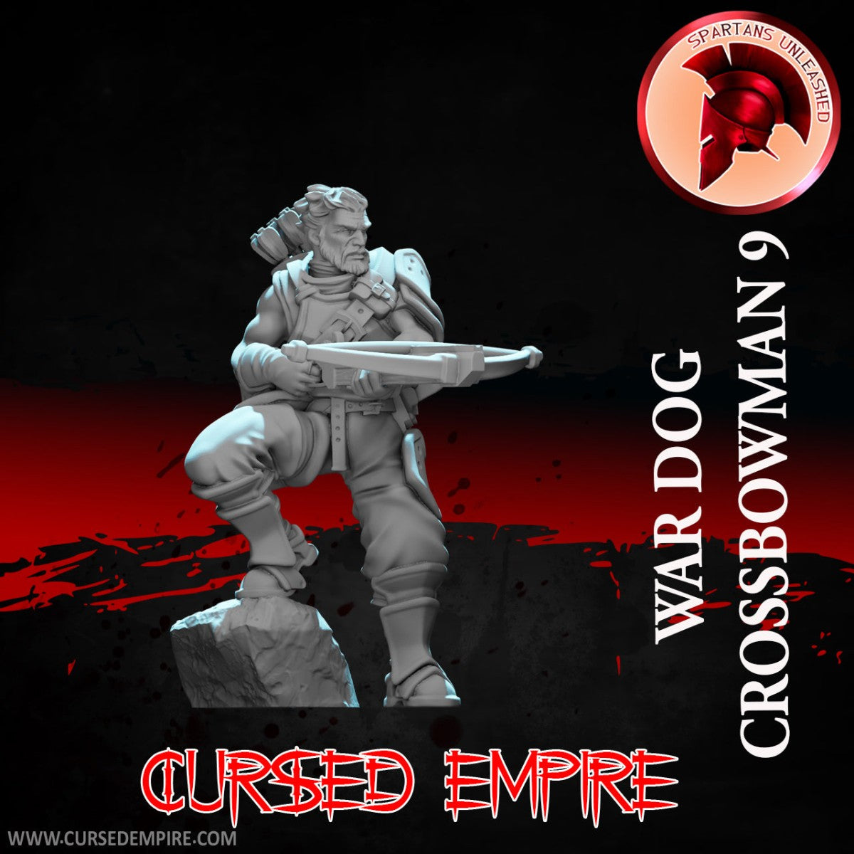 Tabletop Gaming Miniature - War Dog Crossbowman 9 - Unpainted