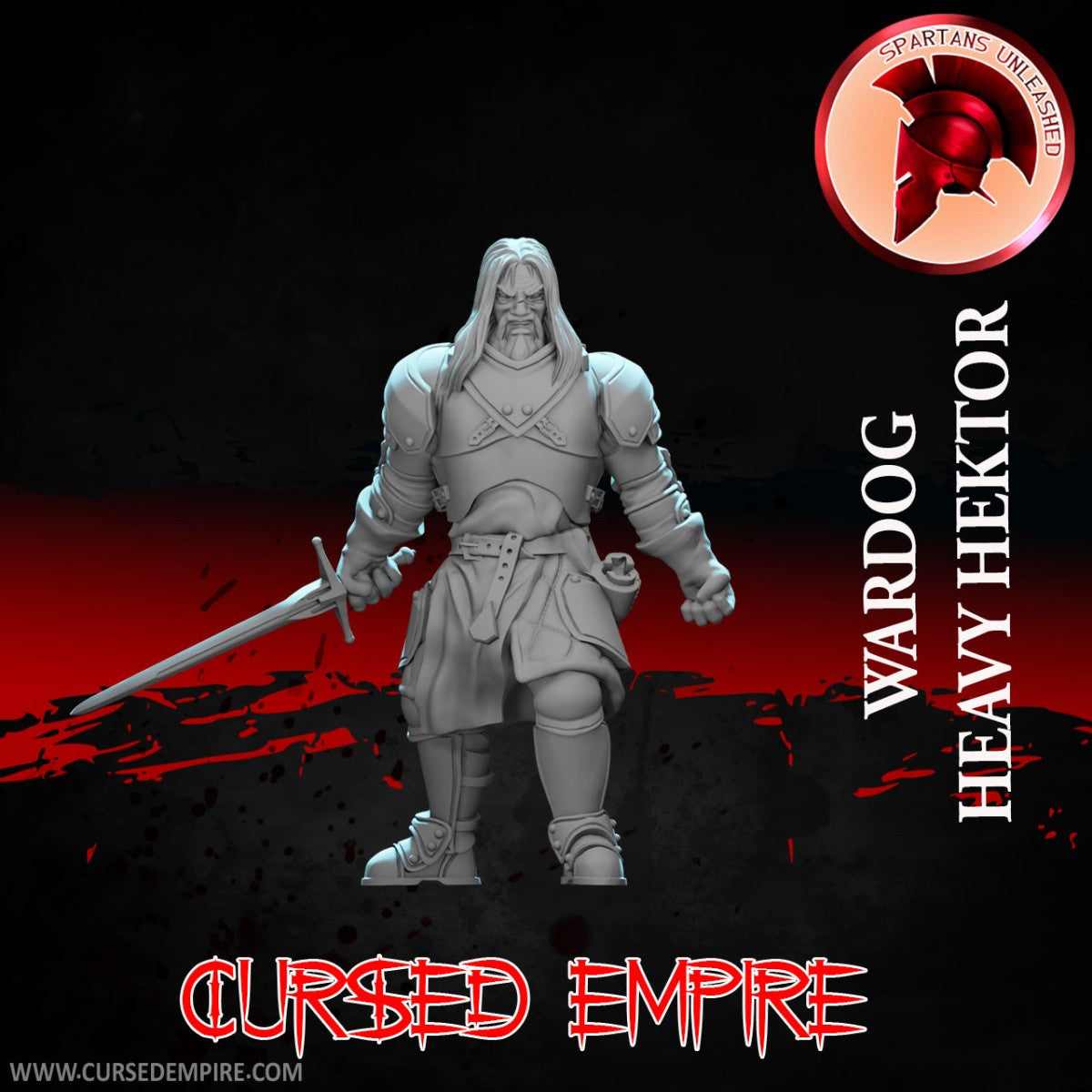 Tabletop Gaming Miniature - War Dog Heavy Hektor - Unpainted