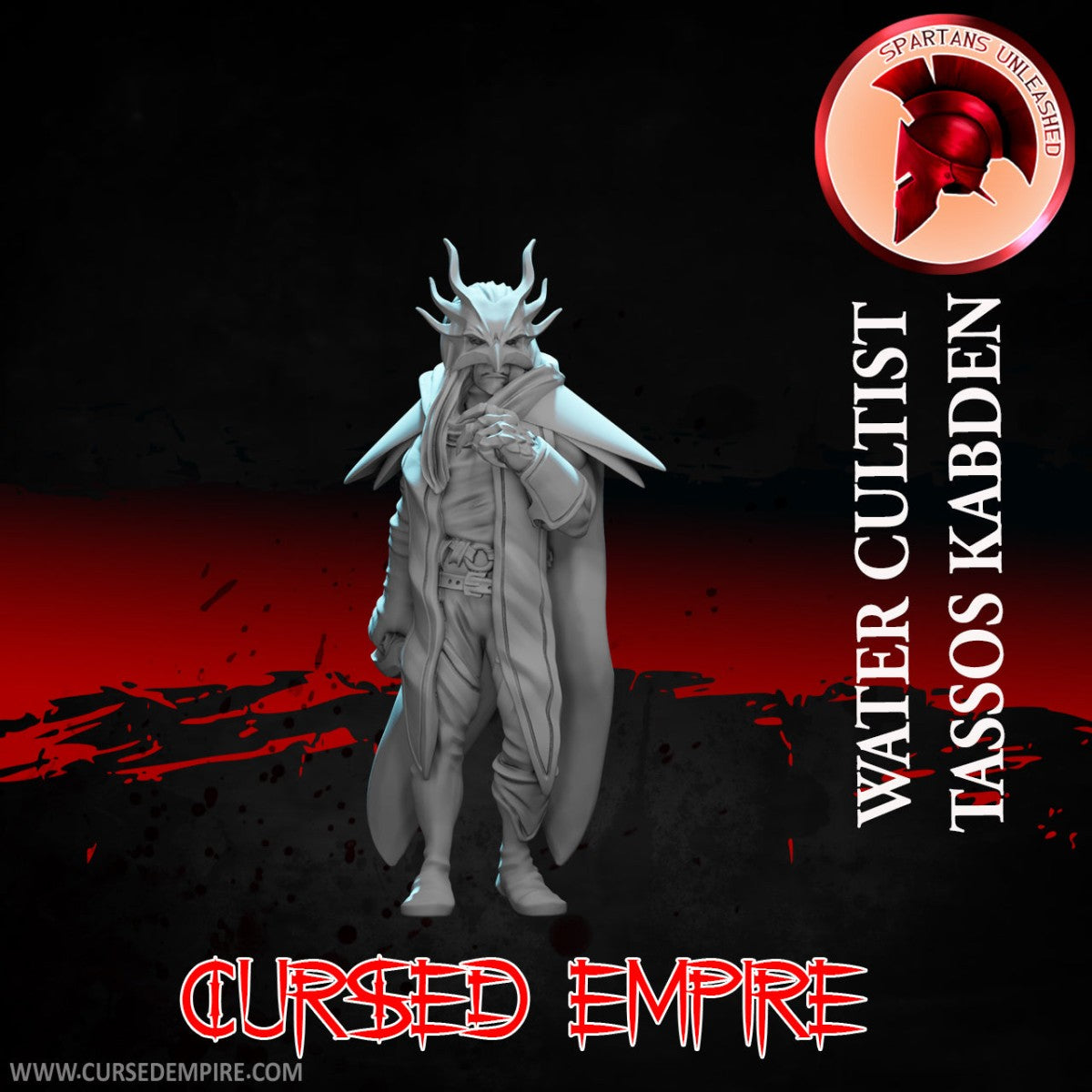 Tabletop Gaming Miniature - Water Cultist Tassos Kabden - Unpainted