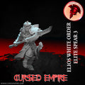 Tabletop Gaming Miniature - White Order Elios Elite 3 - Unpainted