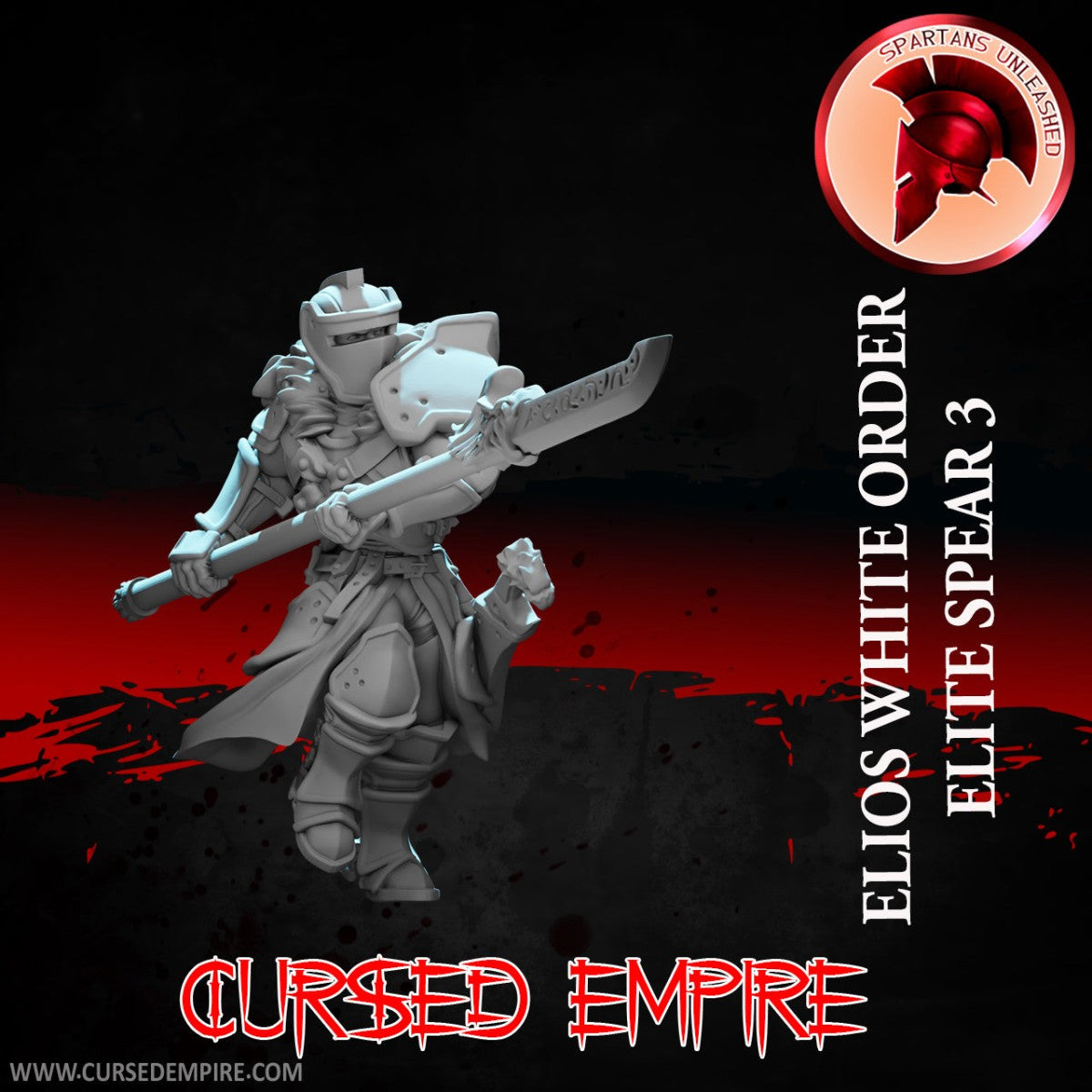 Tabletop Gaming Miniature - White Order Elios Elite 3 - Unpainted