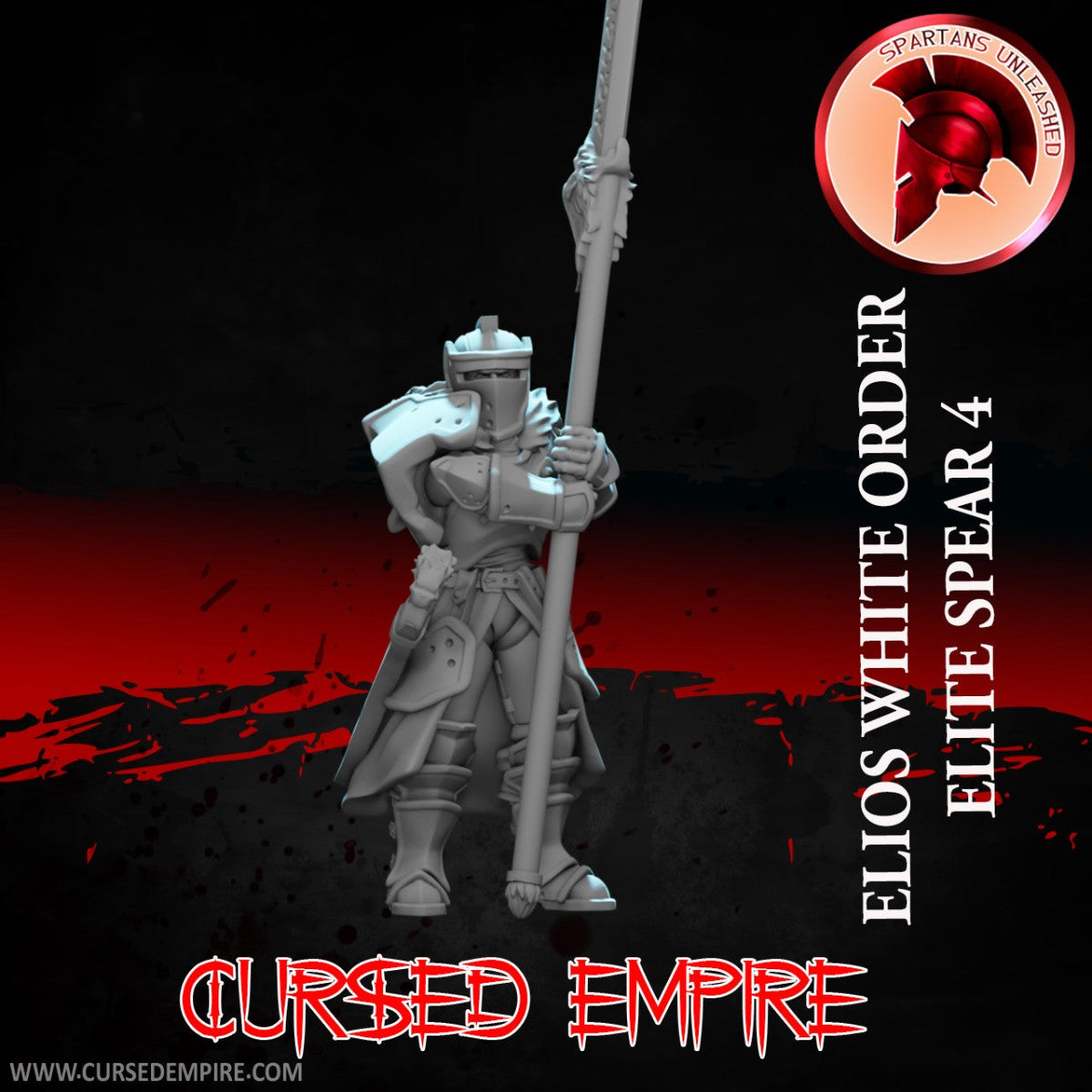 Tabletop Gaming Miniature - White Order Elios Elite 4 - Unpainted