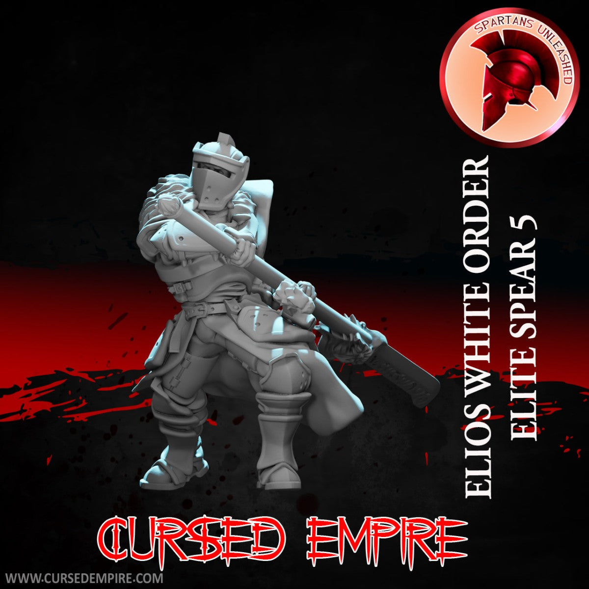 Tabletop Gaming Miniature - White Order Elios Elite 5 - Unpainted