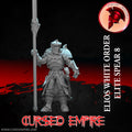 Tabletop Gaming Miniature - White Order Elios Elite 8 - Unpainted