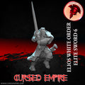 Tabletop Gaming Miniature - White Order Elios Elite Sword 6 - Unpainted