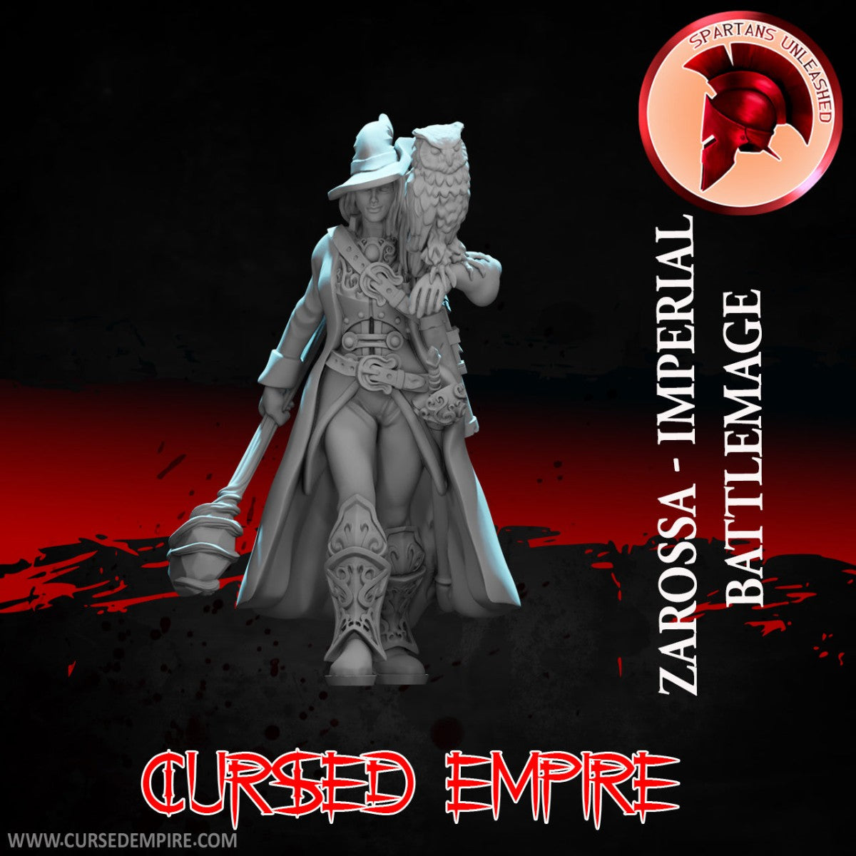 Tabletop Gaming Miniature - Zarossa Imperial Battle Mage - Unpainted