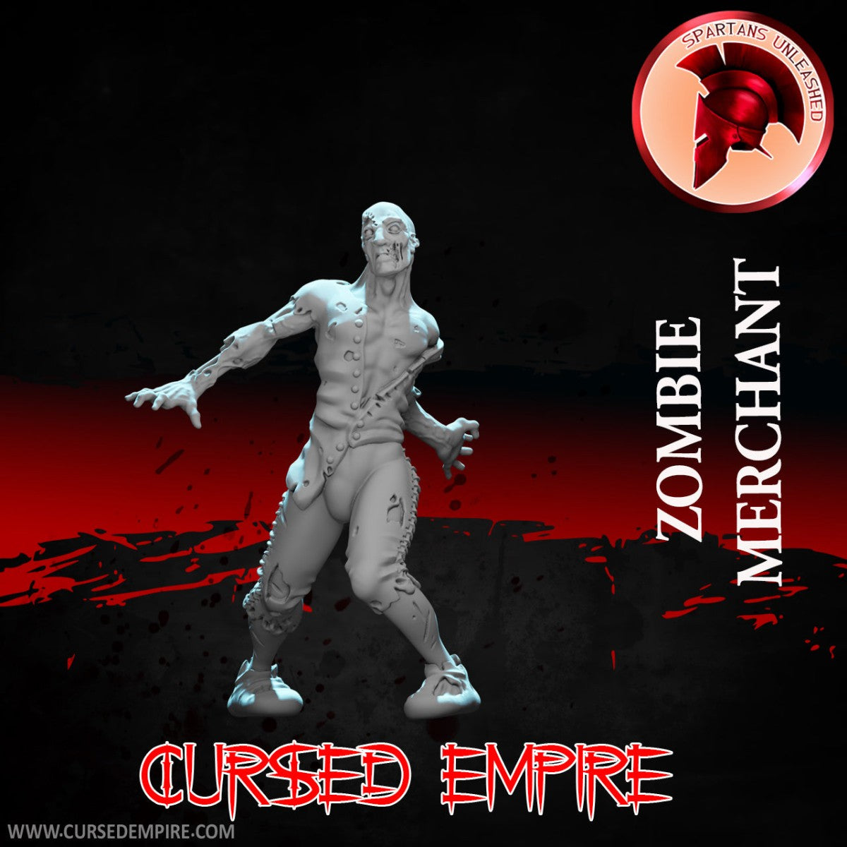 Tabletop Gaming Miniature - Zombie Merchant - Unpainted