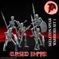 Guerriers squelettes avec lance - Set 1 - Miniatures - Lot de 5