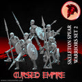 Guerriers squelettes avec lance - Set 2 - Miniatures - Lot de 5