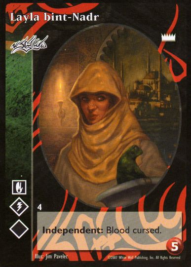 Layla bint-Nadr [LotN set] - VTES CCG
