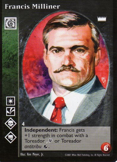 Francis Milliner [LotN set] - VTES CCG