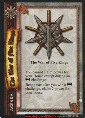 The War of Five Kings #143 [Reign of Kings] ENG - A Game of Thrones CCG