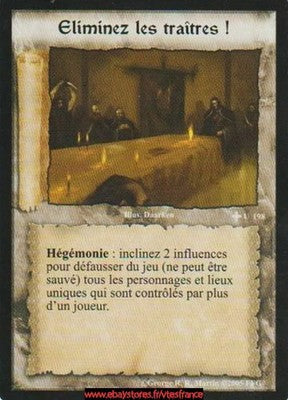 Eliminez les traîtres! U198 [Winter Edition] FR - A Game of Thrones CCG