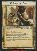 Enforce the Law #121 [Reign of Kings] ENG - A Game of Thrones CCG