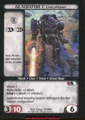 Gladiator C (Executioner) [Limited] ENG - BattleTech TCG