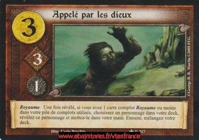 Appelé par les dieux U217 [Winter Edition] FR - A Game of Thrones CCG