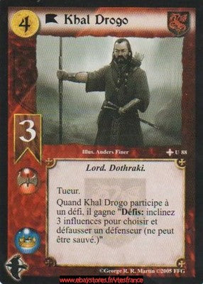 Khal Drogo U88 [Winter Edition] FR - A Game of Thrones CCG