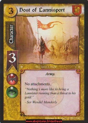 Host of Lannisport #26 [Sea of Storms] ENG - A Game of Thrones CCG
