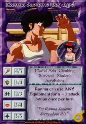 Ranma Saotome (boy type) [Set 0] ENG - Ani-Mayhem CCG
