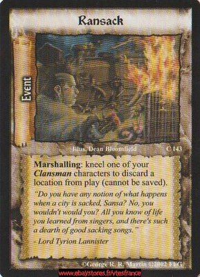 Ransack #143 [Westeros Edition] ENG - A Game of Thrones CCG