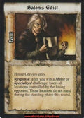 Balon's Edict #130 [Reign of Kings] ENG - A Game of Thrones CCG