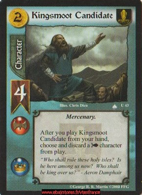Kingsmoot Candidate #43 [Crown of Suns] ENG - A Game of Thrones CCG