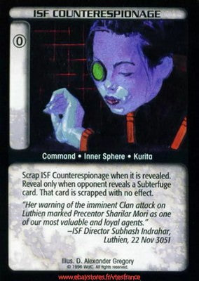 ISF Counterespionage RARE [Limited] ENG - BattleTech TCG