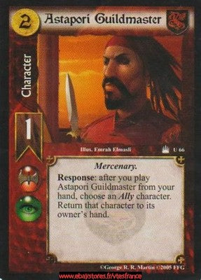 Astapori Guildmaster #66 [Reign of Kings] ENG - A Game of Thrones CCG