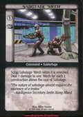 Sabotage 'Mech [Limited] ENG - BattleTech TCG