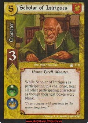 Scholar of Intrigues #27 [Reign of Kings] ENG - A Game of Thrones CCG
