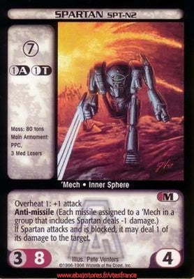 Spartan (SPT-N2) [Arsenal] ENG - BattleTech TCG
