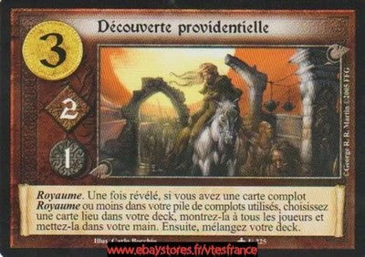 Découverte providentielle U225 [Winter Edition] FR - A Game of Thrones CCG