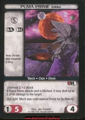 Puma Prime (Adder) [Limited] ENG - BattleTech TCG