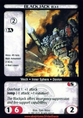 Blackjack (BJ-1) [Counterstrike] ENG - BattleTech TCG