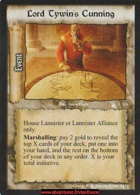 Lord Tywin's Cunning #116 [Crown of Suns] ENG - A Game of Thrones CCG