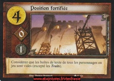 Position fortifée U221 [Winter Edition] FR - A Game of Thrones CCG