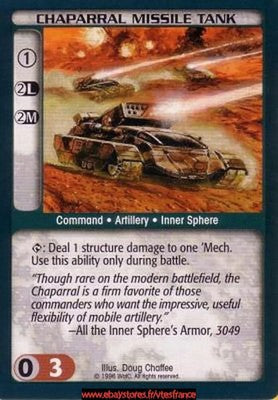 Chaparral Missile Tank [Unlimited] ENG - BattleTech TCG
