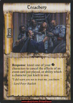 Treachery #154 [Westeros Edition] ENG - A Game of Thrones CCG